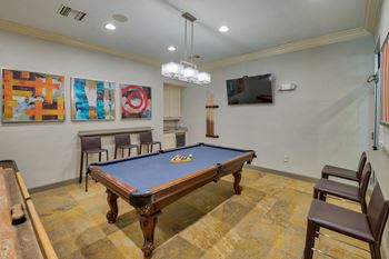 Amenities-billiards and gaming room