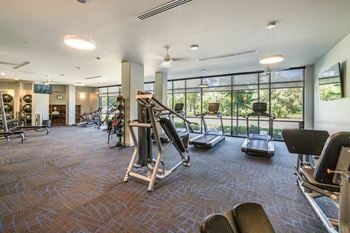 Amenities-state-of-the-art fitness center equipped with matrix