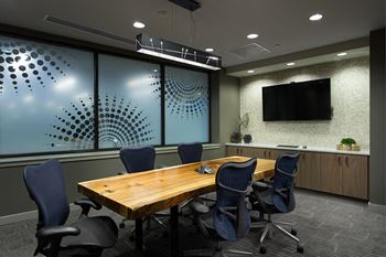 Amenities-private conference room with tv and teleconferencing
