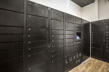 Amenities-24-hour package lockers with luxerone