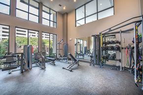 Dallas apartment for rent - Fully Equipped Fitness Center at Windsor by the Galleria,13290 Noel Rd, TX