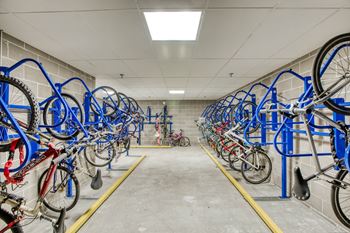 Covered bike storage