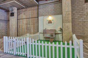 Amenities-pet-friendly community with dog wash station