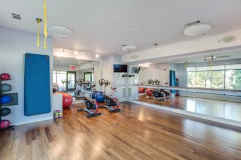 Amenities-yoga, barre, and peloton spin studio