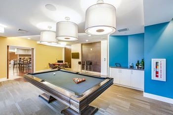 Amenities-game room with billiards