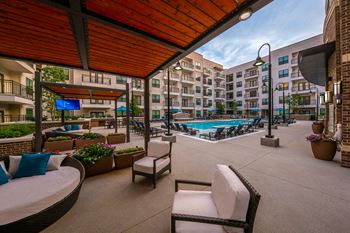 Amenities- resort-style swimming pool with expansive tanning areas