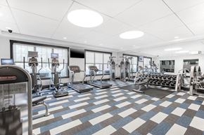 Melrose apartment for rent - Fitness Center With Modern Equipment at Jack Flats by Windsor, 1000 Stone Place, Melrose