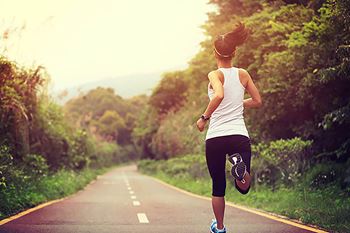 Lady on a run