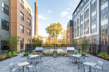 Outdoor patio and gas grills