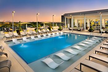Cool blue swimming pool