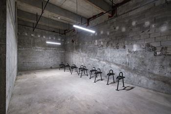 Bicycle storage at windsor ludlam trail in miami, fl.