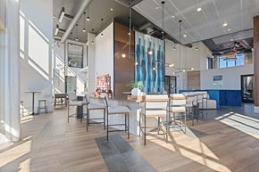 Atlanta apartment for rent - Expansive Clubroom Kitchen at Stadium Walk by Windsor, 4501 Circle 75 Pkwy SE, Atlanta, GA 30339