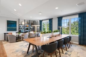 Waltham apartment for rent - a conference room with a long wooden table and chairs