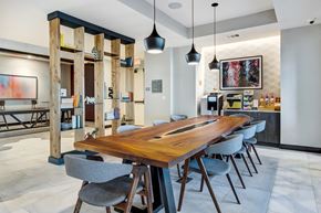 Austin apartment for rent - Resident lounge features a complimentary coffee station at Windsor South Congress, Austin