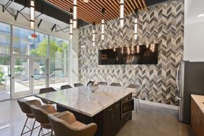 Los Angeles apartment for rent - Resident clubroom at sunset and vine
