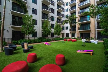 Courtyard at windsor ludlam trail in miami, fl.
