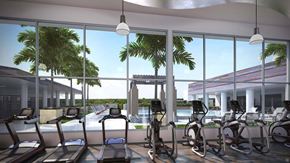 St. Petersburg apartment for rent - A fitness center at Windsor Central Arts in St. Petersburg, 33701