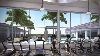 State-of-the-art fitness center with extensive cardio equipment and strength training equipment