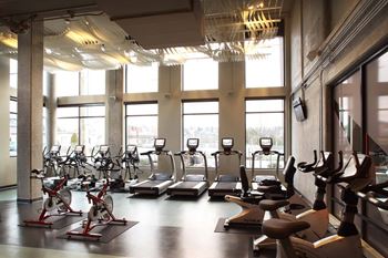 State-of-the-art fitness center with extensive cardio equipment, free weights, stationary bikes and tvs