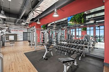 Fitness center at windsor ludlam trail in miami, fl.