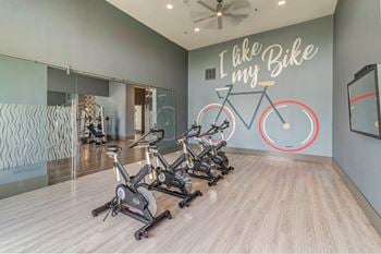 Fitness studio with group classes at windsor lakeyard district