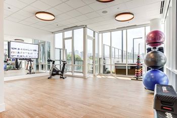 Yoga and stretch studio with wellbeats