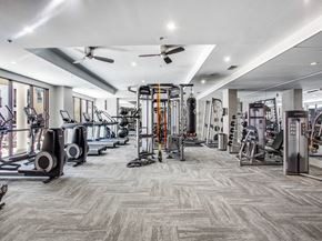 Dallas apartment for rent - Newly renovated fitness center at The Monterey by Windsor, 3930 McKinney Avenue, TX
