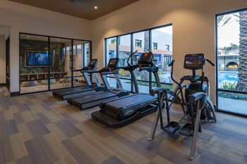 Modern fitness center