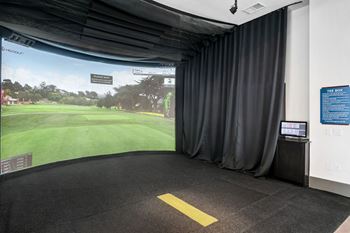 Golf simulator at windsor lakeyard district