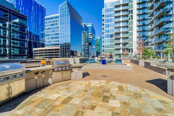 Amenity deck with grilling station
