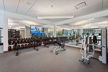 2,400 Sq.Ft. State-of-the-art fitness center with extensive cardio equipment and free weights