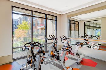 Fitness center with state-of-the-art equipment and fitness on demand
