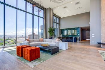 Resident lounge with a chef inspired kitchen space
