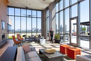 Resident lounge with a chef inspired kitchen space