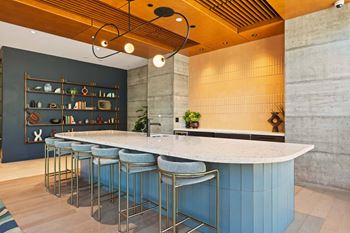 Clubroom with comfortable seating