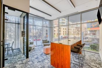 Flexible co-working spaces and private meeting rooms