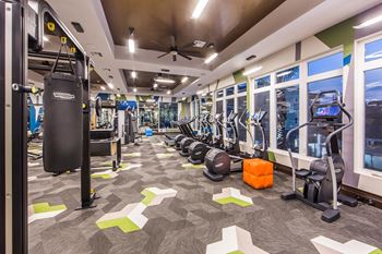 Two level fitness center