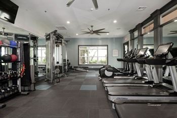 Fitness center with cardio and strength equipment