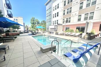 Outdoor heated saltwater pool open year-round
