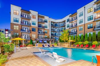 Resort style swimming pool and sunning deck