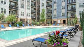 Denver apartment for rent - Resort style pool at Windsor at Broadway Station, Denver, CO