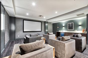 Private theater with seating for entertaining
