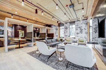 Spacious resident lounge