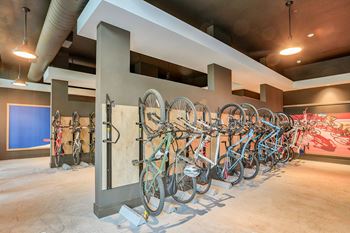 Heated bike storage