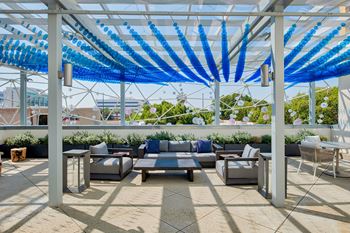 Amenities- outdoor lounge with beautifully landscaped courtyard