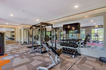Fitness center with state-of-the-art equipment and fitness on demand