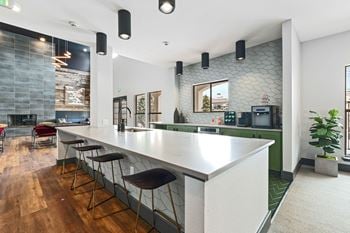 Spacious clubroom with lounge area