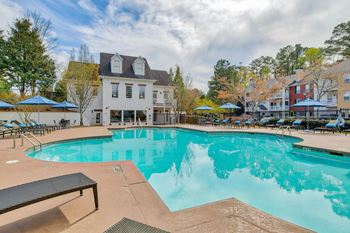Pool with tanning deck