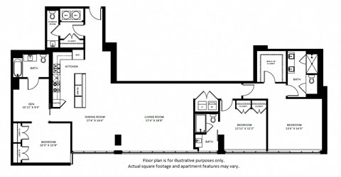 Floor plan for 3 beds, 3.5 baths, 2103 sqft