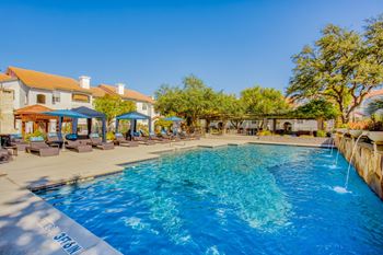 Poolside cabanas
